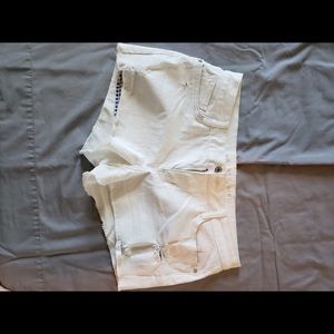 White shorts denim